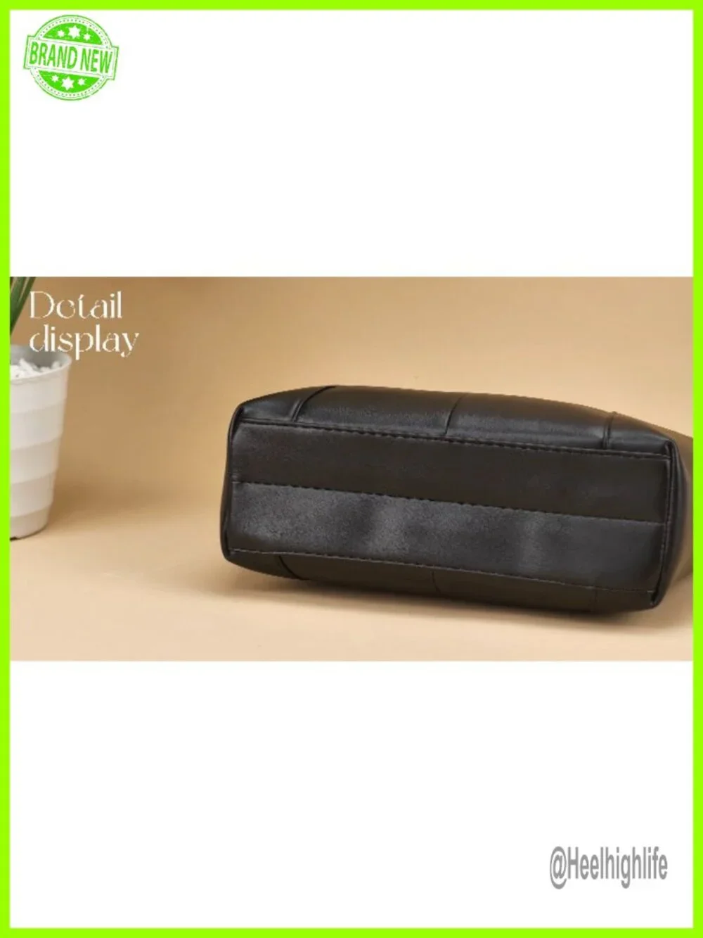Vegan Leather Medium Satchel Handbag Crossbody Hobo Bag with Multi Pockets